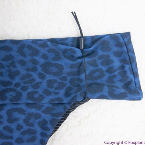 NEW Acacia Mateo bikini bottom leopard animal print blue Amur, S - Picture 7 of 16